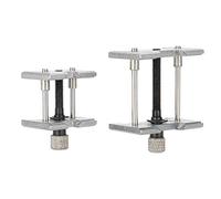 Naroote Metal Watch Movement Holder Durable Repair Tool for Watchmaker, 2 Seats Metal Case Safe Maintenance Tool for Watch Movement Repairman