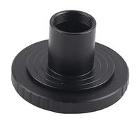 Naroote Microscope Eyepiece Adapter Ring Durable Metal Mount for AI Mounts SLR Camera, 23.2mm T Mount, Black