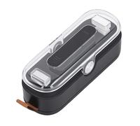 Naroote Mini Bag Sealer Double Function User Friendly Portable Chip Bag Sealer and Cutter with Magnetic Strip Requires No Preheating for Home Travel Snacks Candies & Food Storage (Black)