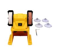 Naroote Mini Bench Grinder Fit for dcb206 Battery Cordless Small Sanding Grinding Polishing Machine Block Sparks with 4 Suction Cups 5500RPM for Grinding Sharpening Metal Polishing