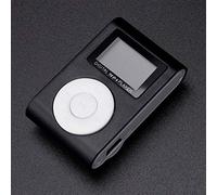 Naroote Mini Clamp/Holder MP3 Player -Small Portable Music Player with TF Slot for Sport Enthusiasts Nice Sound Music Lovers Color Show Size: 5cm X 3.1cm X 1.7cm (Black)