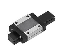 Naroote Mini Linear Rail Guide Sturdy Accurate Lightweight Sliding Guideway for Automation Equipment Bearing Steel 15mm Width (MGN15C)