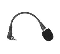 Naroote Mini Omnidirectional Condenser Microphone Pro Wired for Vocal Pickup, Professional Mini Microphone for Chapel, Teacher, Metal Black