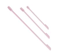 Naroote Mini Silicone Spatula, Makeup Scoop Very Features 3 for Cosmetic Bottles (Roseate)