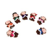 Naroote Monkey Baby Finger Puppet Toys Interactive Game Set for Parent-Child Education Plush Material for Family Fun (Brown)