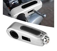 Naroote Motorcycle Brake Lever Lock Heavy Duty Anti Theft Handlebar Grip Lock for Scooters, ATVs, 3 Keys Included for Enhanced Safety, Universal Fit (Silver)