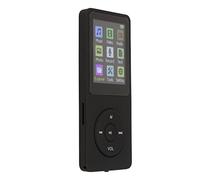 Naroote MP3 MP4 Player Lossless Sound Quality Portable Music Player for Study and Gym Workout 1.8 Inch LCD Small Memory Card Support for Music Enthusiasts (Black)
