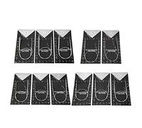 Naroote Multi Size Hollow Stainless Steel Circular Knitting Needle Set with Smooth Surface for Sweater Weave Tools, 11pcs 43/65/80cm for Hat, Scarf, Gloves (80cm)