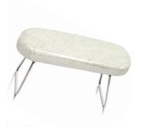 Naroote Nail Arm Rest PU Leather Foldable Cushion for Manicure and Nail Art Use At Home Salon and Beauty Clinics (White)