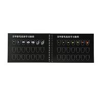 Naroote Nail Art Practice Template Black Book Creative Manicure Drawing Tool for Beginners, Paper Material - Suitable for Nail Practice, Manicure Novel (Paibihua)