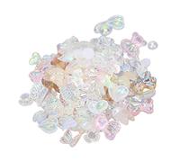 Naroote Nail Resin Cute Shiny Bear Shaped Decorations for Dazzling Nails, DIY Nail Accessories for Home Salon