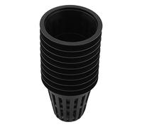 Naroote Net Pots For Hydroponics, Planting Cups 10pcs Round Mesh Pot Cups, Safe Plastic Hydroponic Basket Baskets For Garden Balcony Planting Indoor or Outdoor Growing (Black)