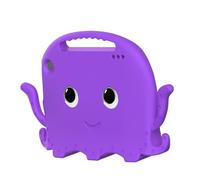 Naroote Octopus EVA Protective Case for Fire HD7, Washable Shockproof Anti Fall Cover, Portable Handle Case with Inner Frame & Screen Protector, Ideal for Kids Travel Green (Light Purple)