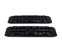 Naroote Off Road Traction Boards, Symmetrical Patterned Surfaces with Tooth Design for Mud Sand Snow, HDPE Reinforced Traction Ramps, Ergonomic Handles, Ideal for Vehicle Recovery (Black)