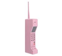 Naroote Old Phone Prop, Retro Phone Prop Iron Portable Retro Cell Ornament Scream for Home Or Office Decor (Roseate)