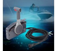 Naroote Outboard Engine Remote Control Box with 10 Pin for 703-48205-16, Ergonomic Design for Smooth Control, Fit for Yamaha Boat Outboard Motors T8 F15 F25-F225 40-250,16ft Harness