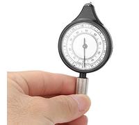 Naroote Outdoor Mini Map Measurer Calculator Durable Metal Wheel for Camping Hiking Hunting, Aluminum ABS Acrylic Black 1pc