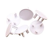 Naroote Outlet Covers, Outlet Cover Item Type: Material: ABS Light Switch Plate 【User-Friendly Design】 Easy to Install When are Not in Use, The Electrical (White Round Shape)