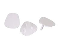 Naroote Outlet Covers, Outlet Cover Item Type: Material: ABS Light Switch Plate 【User-Friendly Design】 Easy to Install When are Not in Use, The Electrical (Pear Shape-White)