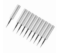 Naroote Oxygen-Free Copper 10pcs Soldering Tip, Silver 43cm Length Solder Iron Tip, Lead-Free 900M-T-I Soldering Stations for Lower Temperature