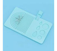 Naroote Paper Winding Disc Durable Grid Tool for Needle Plate with Derivative Rings Storage Drawer for Crafting Blue Color 6.1x3.6in (Blue)