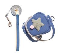 Naroote Pet Harness Leash Set Adjustable Straps Even Pressure for Outdoor Photos Nylon Material (S (Recommended Within 2.5kg/5.5lb))