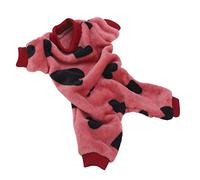 Naroote Pet Pajamas, Monsters + Soft Logic Pink for Dog (S)