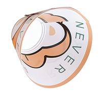 Naroote Pet Recovery Collar, PVC Adjustable Pet Cone Reusable for After Surgery for Cat Dog (White Letters M(recommended Weight 3.5-6.5kg))