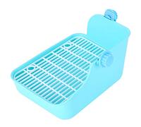 Naroote Pet Toilet for Rabbits, Chinchillas, Green Plastic | Large size for small animals, material, Heightened baffle, Easy installation, Corner fixing buckle