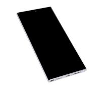 Naroote Phone LCD Screen Replacement 6.7in Dynamic AMOLED 2X with Frame for S22 5G SM S908U - Complete Repair Kit (Silver)