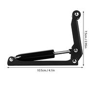 Naroote Piano Hydraulic Shock Absorber Durable Descend Control Device for Keyboard Cover Protection Suitable for All Pianists Metal 4.1 X 2.95in (Black)