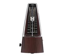 Naroote Piano Metronome, Deep Wood Grain Mechanical Metronome with ABS Body, 40 to 208 BPM, 0 2 3 4 6 Beats, Audible Click for Piano Guitar Violin Practice for Kids Beginners