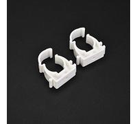 Naroote Pipe Clamp, 20pcs 16/20/25/32mm PPR Water Pipe Clamp Gas Fixed Buckle Plastic Clips with Screws (25mm+Screws 20pcs)