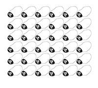 Naroote Pirate Eye Patch 36pcs Black Felt White Skull for Kids Pirate Party Decoration for Birthday Party