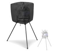 Naroote Pitching Machine Cover, 210D Oxford Water Proof Pitching Machine Protector with Handle Buckle Straps Drawstring, for Sports Baseball Softball Use (Black 210D Oxford Fabric)