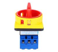 Naroote Plastic 2 Positions Locked Change-over Switch 600V 25A for Electrical Control Circuit Durable and Compact Design