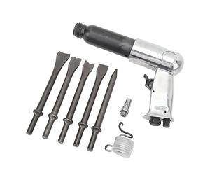 Naroote Pneumatic Compressed Air Hammer Set, Long-Lasting, Non-Slip Handle, Air Chisel Drill, Concaver, Flat Swallow Tail Drill, Multifunctional for the Auto Repair (#3)