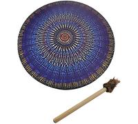 Naroote Polyester Imitation Sheepskin Vintage Round Instrument Drum, Shamanic Drum for Nourishing the Mood, Suitable for Music Lovers (Narootey9gwp0voq2-230106GW02-6)