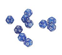 Naroote Polyhedral Dice Set with 40 Pieces for Teaching (Blue)