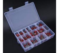 Naroote Polypropylene Film Capacitor Set Heat Resisting Capacitor Assortment for Electrical Circuits 180pcs for Electronic Enthusiasts