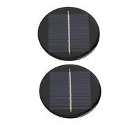 Naroote Polysilicon Round Solar Panel High Conversion Rate Chip Protection for Outdoor Activities 2Pcs Solar Panel