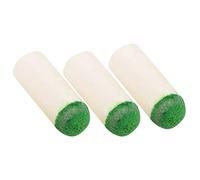 Naroote Pool Cue Tips, 100Pcs Plastic + Artificial Leather Billiard Cue Tips Replacement Pool Stick Slipon Head Protector Stick for Strengthen and Protect Head (9mm)