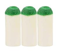 Naroote Pool Cue Tips, 100Pcs Plastic + Artificial Leather Billiard Cue Tips Replacement Pool Stick Slipon Head Protector Stick for Strengthen and Protect Head (10mm)