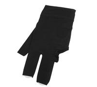 Naroote Pool Gloves, Non -slip, 3 Fingers, Pool -tacos Gloves, Abrasion resistant for the Left Hand (Black)