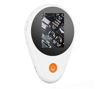 Naroote Portable Digital Microscope, 500X Magnification with 2 Inch IPS Screen and 8 LED Lights, Ideal for Kids Adults Science Education & Inspection (White)