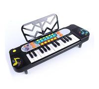 Naroote Portable Electric Piano Lightweight Electronic Keyboard Standard Keys with Battery Plastic Case for Instrument Learning (with Sheets 25 Keys 11 Modes)