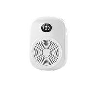 Naroote Portable Megaphone PA System Mini Voice Amplifier for Teacher Tour Guide Meeting Training, Premium Material Lightweight Design BT Wireless Microphone Amplifier, Long Battery Life Pink (White)