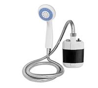 Naroote Portable Outdoor Shower Camping Shower Portable Shower Head Portable Shower ABS Electric Battery Operated Camping Shower Pump for Outdoor