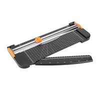 Naroote Portable Paper Cutter for Precise Cutting, Small and Lightweight Design for Home and Office Use, Made of Eco-Friendly ABS Plastic, 14.93x5.9x1.97in