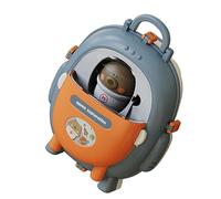 Naroote Portable Pretend Backpack Playset Endless Creativity Toy for Children, Plastic Material (Space)
